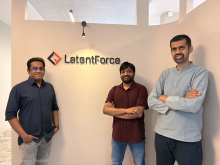 The LatentForce founding team - From left to right, Aravind Jayendran, Founder & CEO, Vinay Kyatham, Founder and CTO, Dr Prathosh AP, Founder & Head of Research.